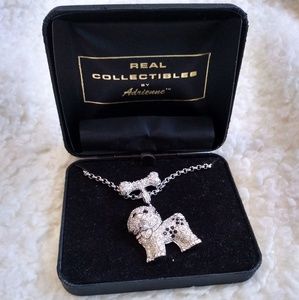 Real Collectibles By Adrienne Dog Necklace Pin